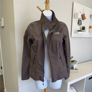 The North Face Soft Shell Jacket, gray/mauve Small